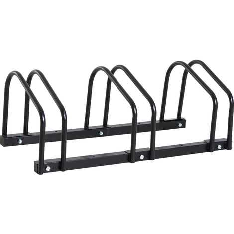Low Profile Bike Rack, 2,3,4,5,6 Bikes, P/Coat Surface - Tailongrise